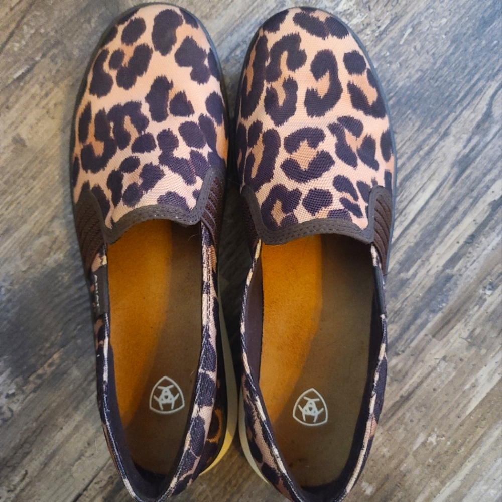 Ariat Leopard slip ons